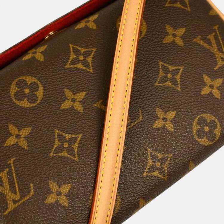 Pre Owned Louis Vuitton Brown Monogram Canvas Recital Handbag 