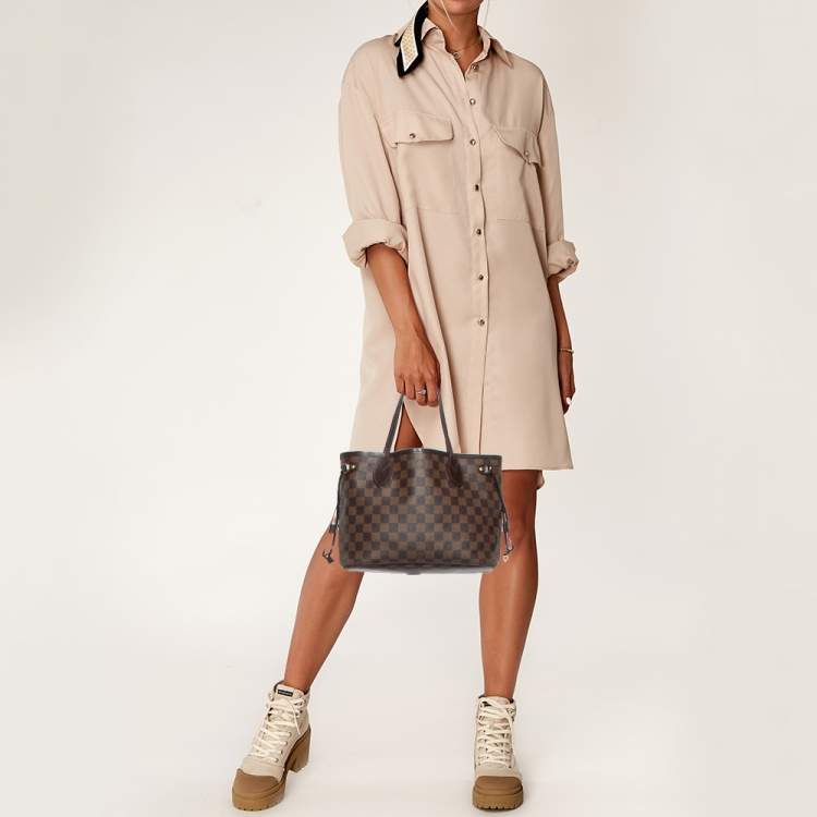 Pre Owned Louis Vuitton Damier Ebene Canvas Neverfull PM Bag