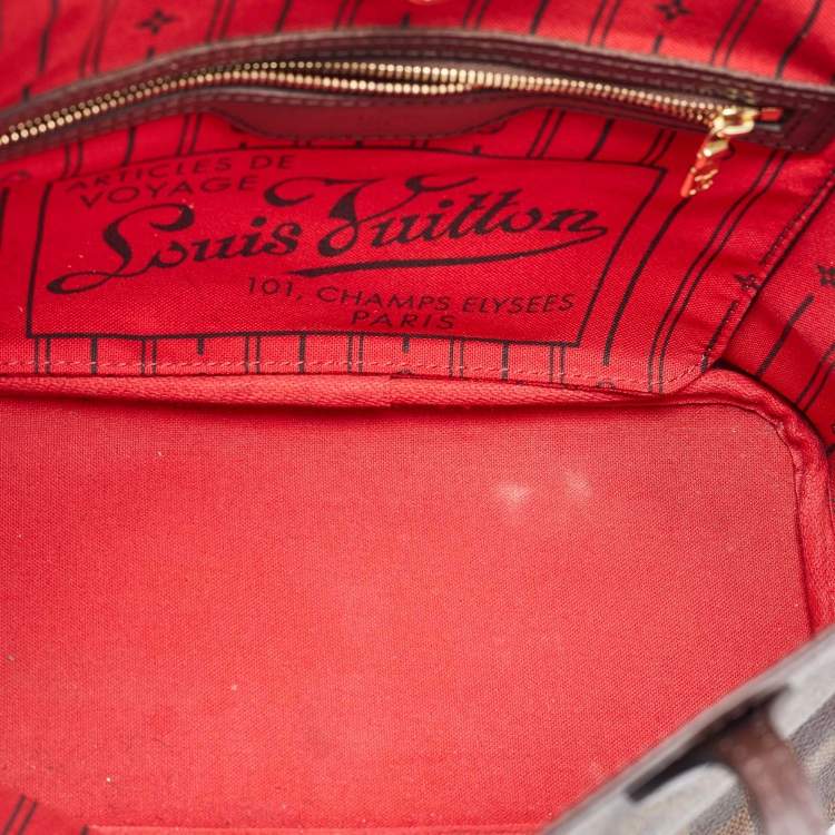Pre Owned Louis Vuitton Damier Ebene Canvas Neverfull PM Bag
