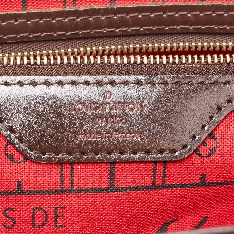 Pre Owned Louis Vuitton Damier Ebene Canvas Neverfull PM Bag