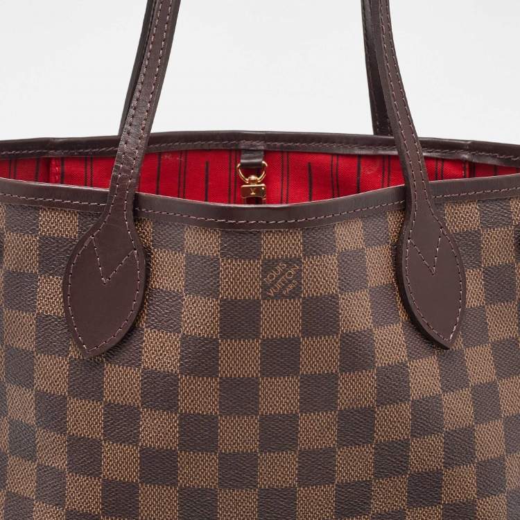 Pre Owned Louis Vuitton Damier Ebene Canvas Neverfull PM Bag