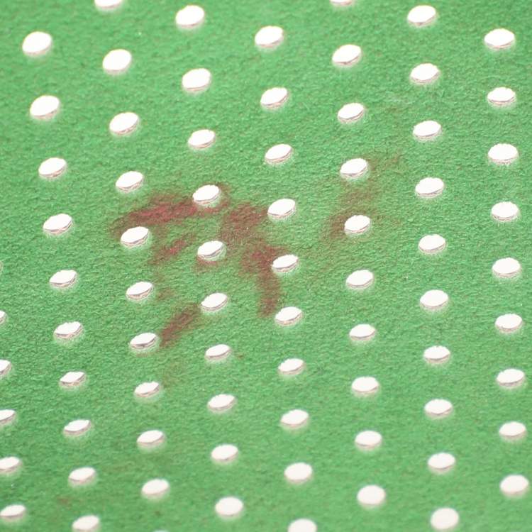 Pre Owned Louis Vuitton Green Monogram Perforated Canvas Limited Edition Speedy 30 Bag