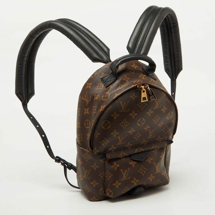 Pre Owned Louis Vuitton Black Monogram Canvas Palm Springs PM Backpack