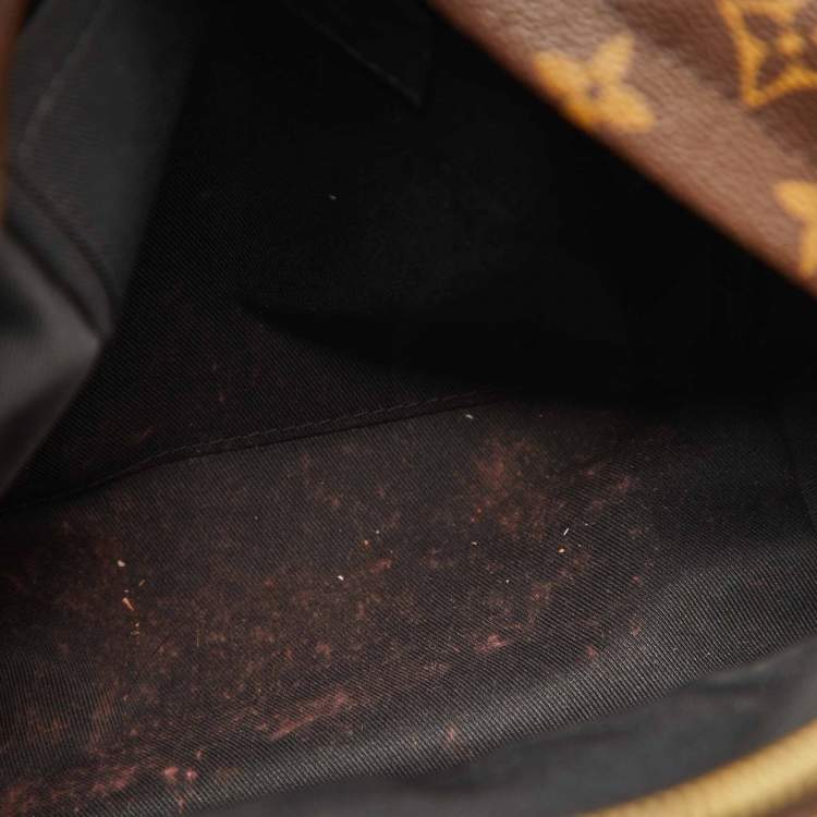 Pre Owned Louis Vuitton Black Monogram Canvas Palm Springs PM Backpack
