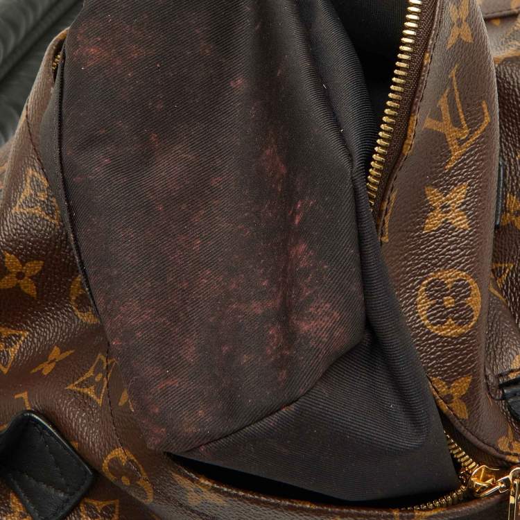 Pre Owned Louis Vuitton Black Monogram Canvas Palm Springs PM Backpack