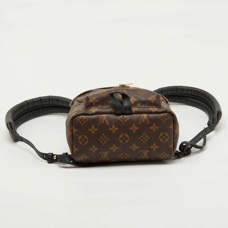 Pre Owned Louis Vuitton Black Monogram Canvas Palm Springs PM Backpack