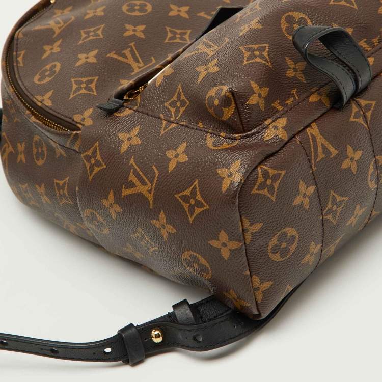 Pre Owned Louis Vuitton Black Monogram Canvas Palm Springs PM Backpack