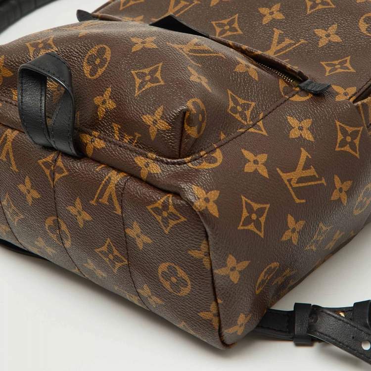 Pre Owned Louis Vuitton Black Monogram Canvas Palm Springs PM Backpack
