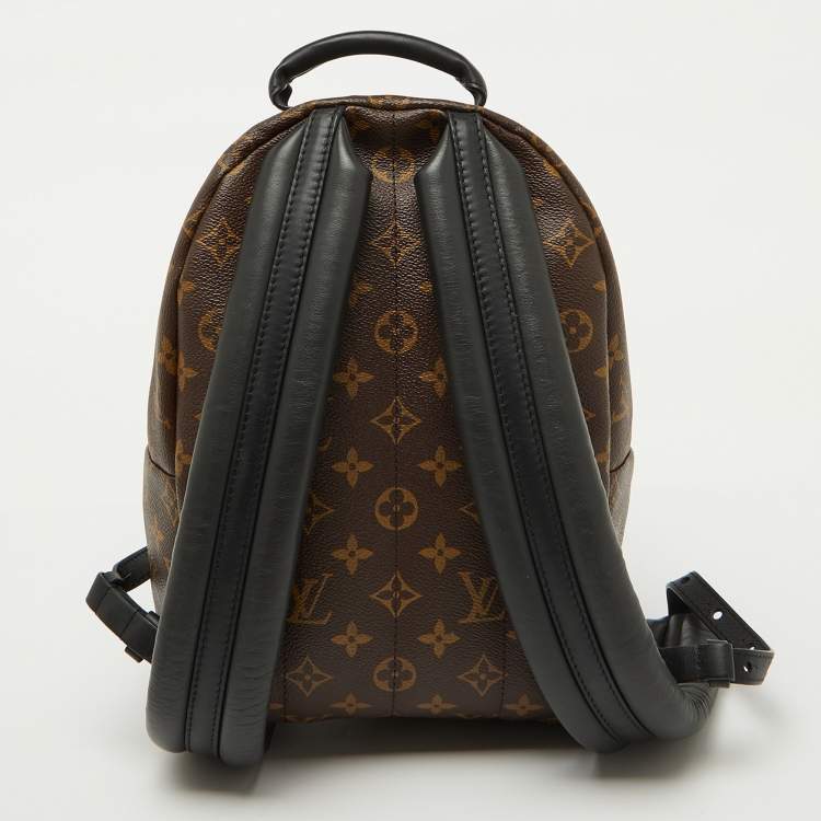 Pre Owned Louis Vuitton Black Monogram Canvas Palm Springs PM Backpack