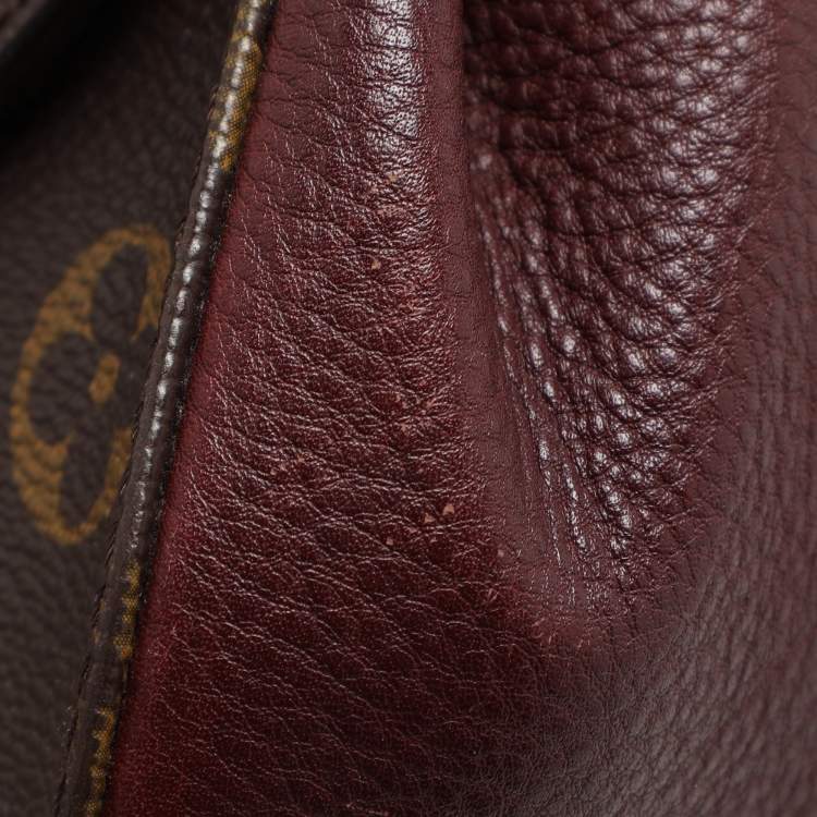 Pre Owned Louis Vuitton Bordeaux Monogram Canvas Eden MM Bag
