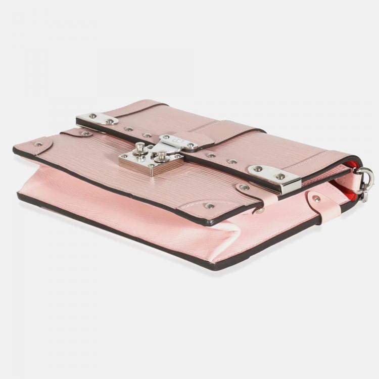 Pre Owned Louis Vuitton Rose Ballerine Epi Trunk Chain Wallet