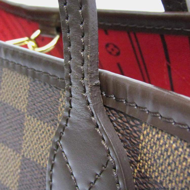 Pre Owned Louis Vuitton Damier Ebene Canvas Neverfull PM Shoulder Bag