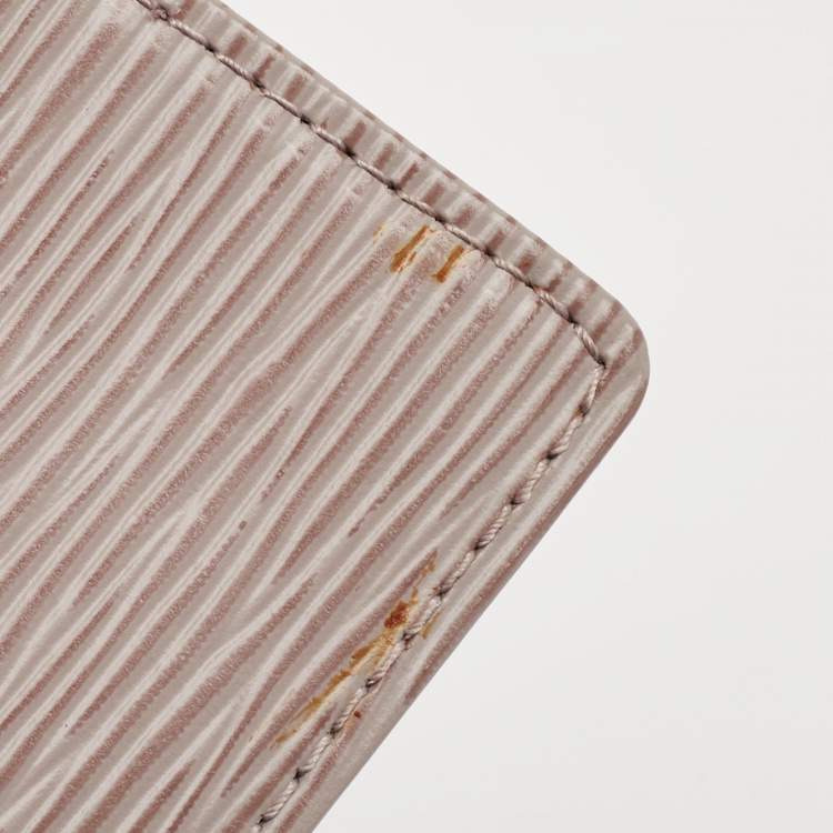 Pre Owned Louis Vuitton Lilac Epi Leather Honfleur Clutch Bag