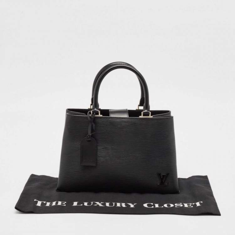Pre Owned Louis Vuitton Black Epi Leather Kleber MM Bag
