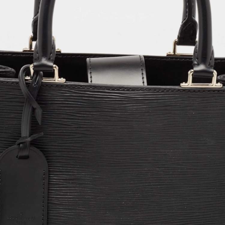 Pre Owned Louis Vuitton Black Epi Leather Kleber MM Bag