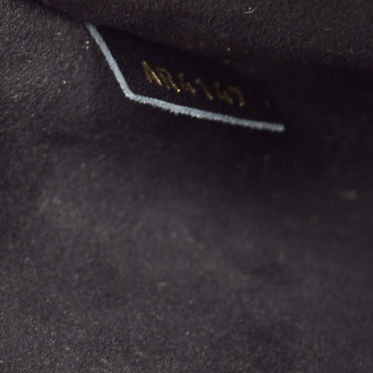Pre Owned Louis Vuitton Black/Beige Python and Leather Love Note Bag