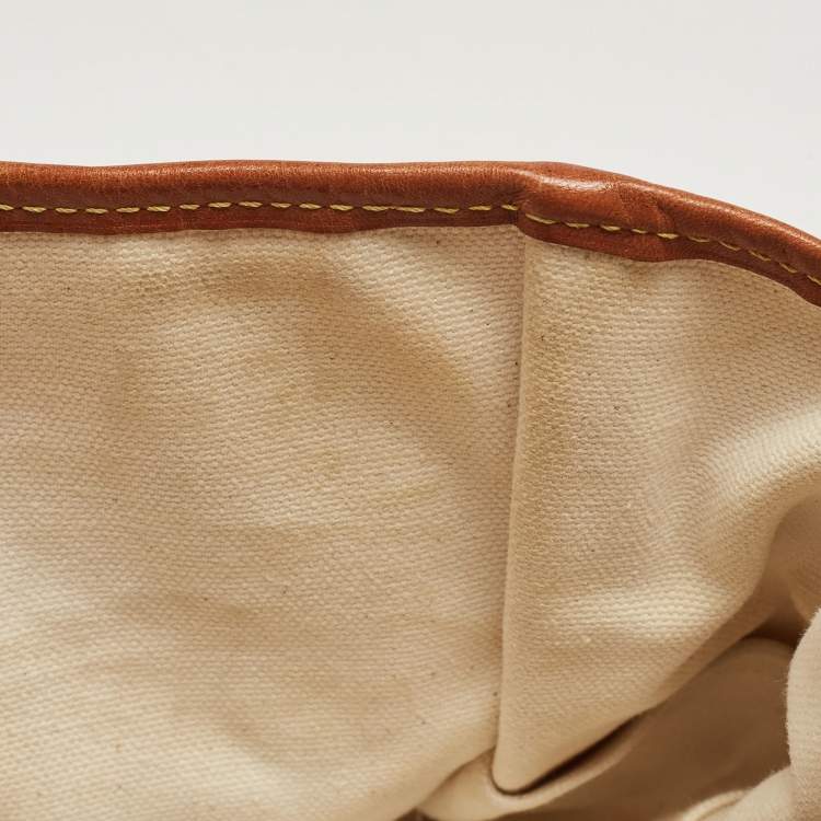 Pre Owned Louis Vuitton Brown Monogram Canvas Tisse Rayures PM Bag