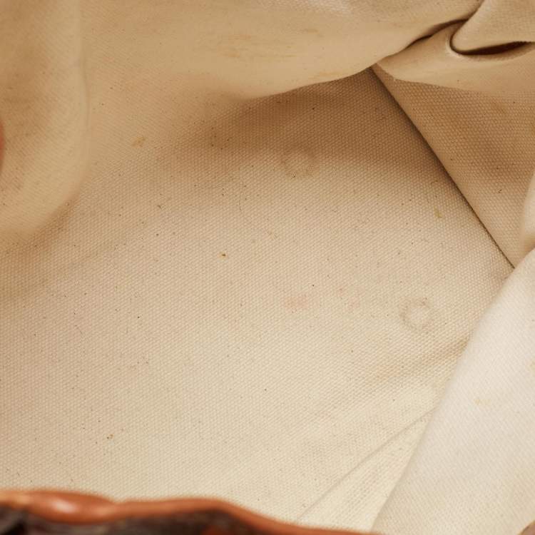 Pre Owned Louis Vuitton Brown Monogram Canvas Tisse Rayures PM Bag
