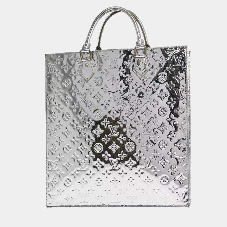 Pre Owned Louis Vuitton Silver Monogram Miroir Sac Plat Handbag