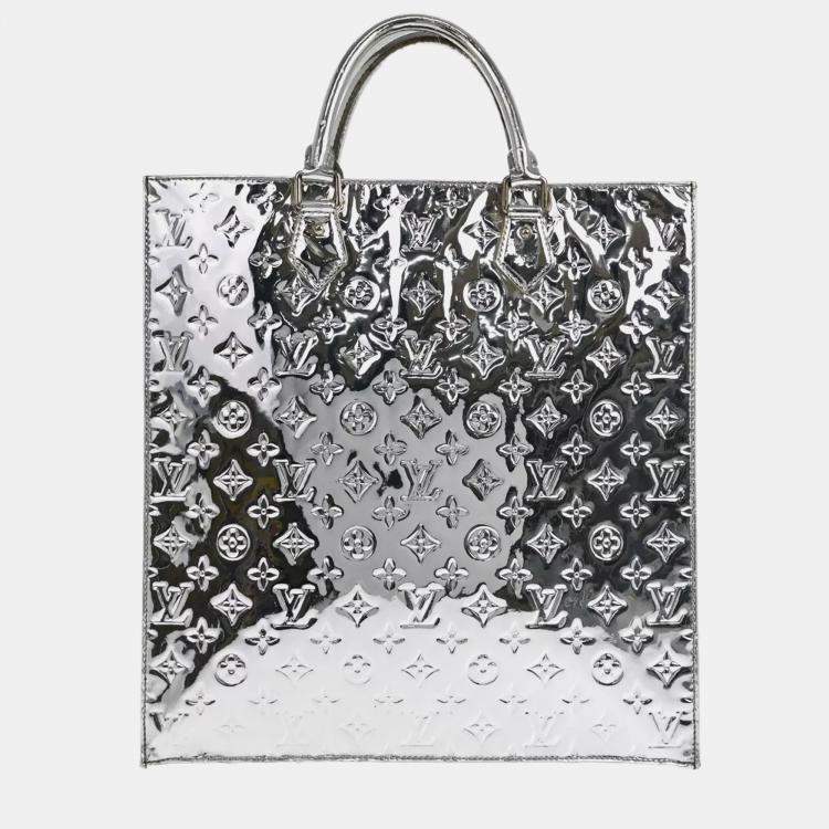 Pre Owned Louis Vuitton Silver Monogram Miroir Sac Plat Handbag