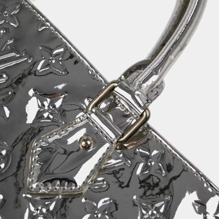 Pre Owned Louis Vuitton Silver Monogram Miroir Sac Plat Handbag