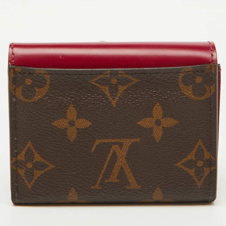 Pre Owned Louis Vuitton Fuchsia Monogram Canvas and Leather Zoe Wallet