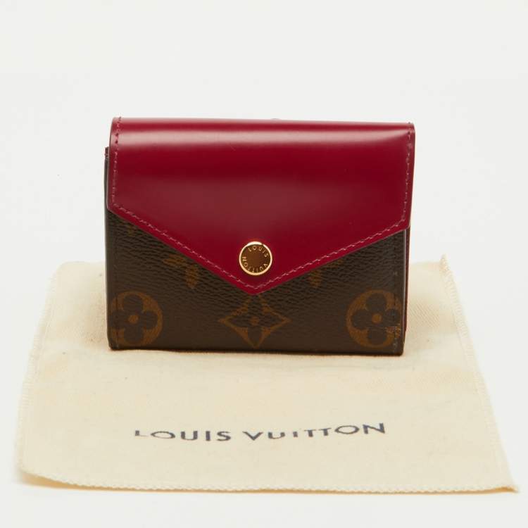 Pre Owned Louis Vuitton Fuchsia Monogram Canvas and Leather Zoe Wallet