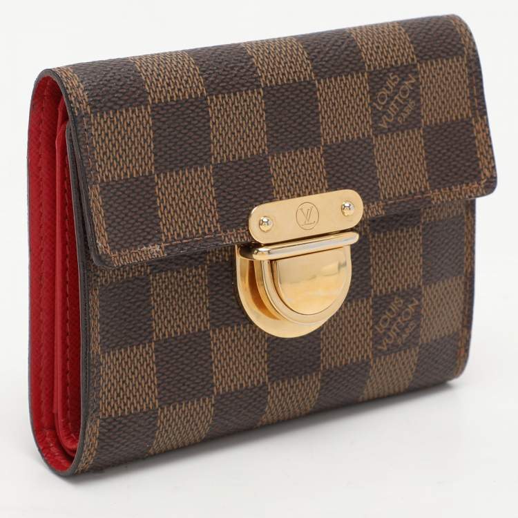 Pre Owned Louis Vuitton Damier Ebene Canvas Koala Wallet