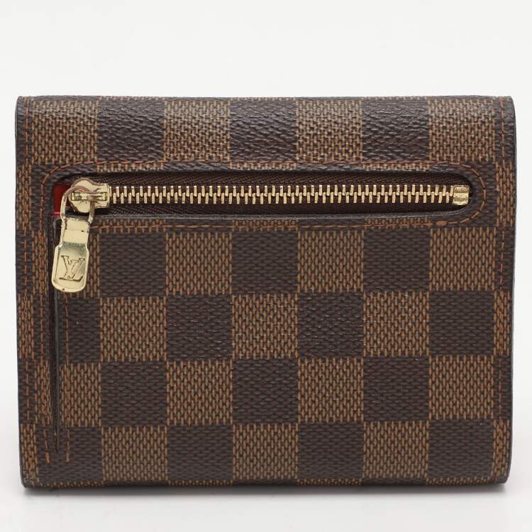 Pre Owned Louis Vuitton Damier Ebene Canvas Koala Wallet