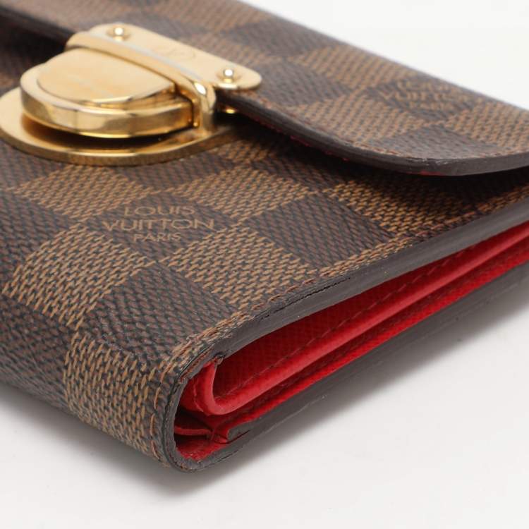 Pre Owned Louis Vuitton Damier Ebene Canvas Koala Wallet
