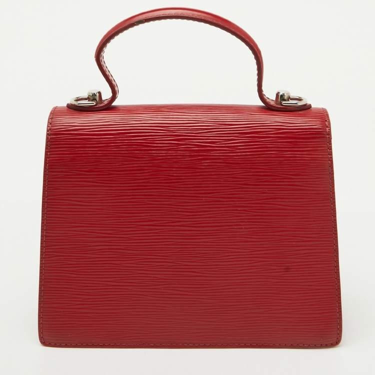 Pre Owned Louis Vuitton Rubis Epi Leather Sevigne PM Bag