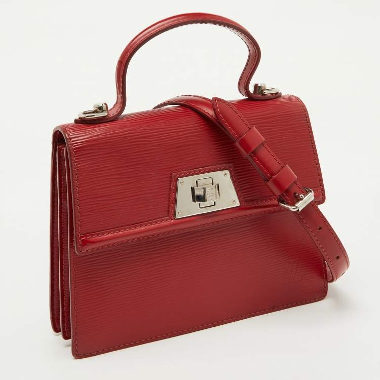 Pre Owned Louis Vuitton Rubis Epi Leather Sevigne PM Bag