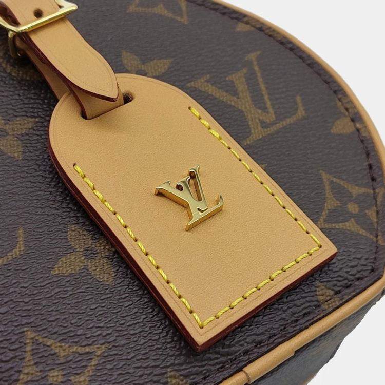 Pre Owned Louis Vuitton Brown Coated Canvas Monogram Mini Boite Chapeau bag