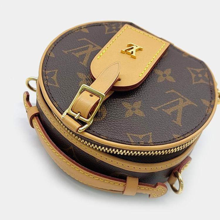 Pre Owned Louis Vuitton Brown Coated Canvas Monogram Mini Boite Chapeau bag