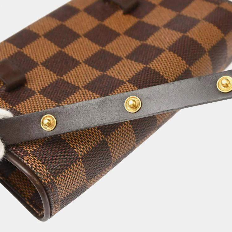 Pre Owned Louis Vuitton Damier Ebene Canvas Pochette Florentine Bum Bag