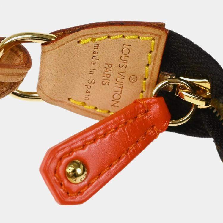 Pre Owned Louis Vuitton Brown Monogram Canvas Perforated Pochette Accessoires Handbag