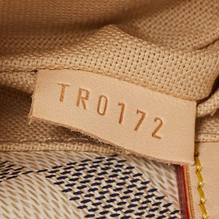 Pre Owned Louis Vuitton Damier Azur Canvas Figheri GM Bag