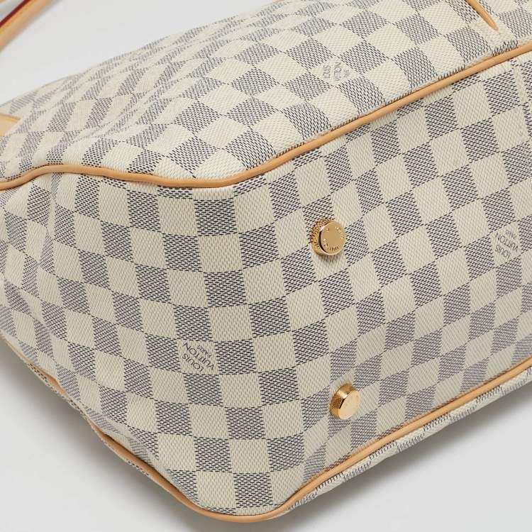 Pre Owned Louis Vuitton Damier Azur Canvas Figheri GM Bag