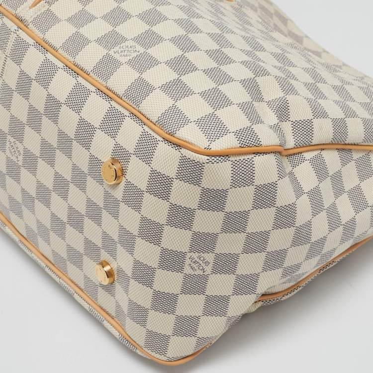 Pre Owned Louis Vuitton Damier Azur Canvas Figheri GM Bag