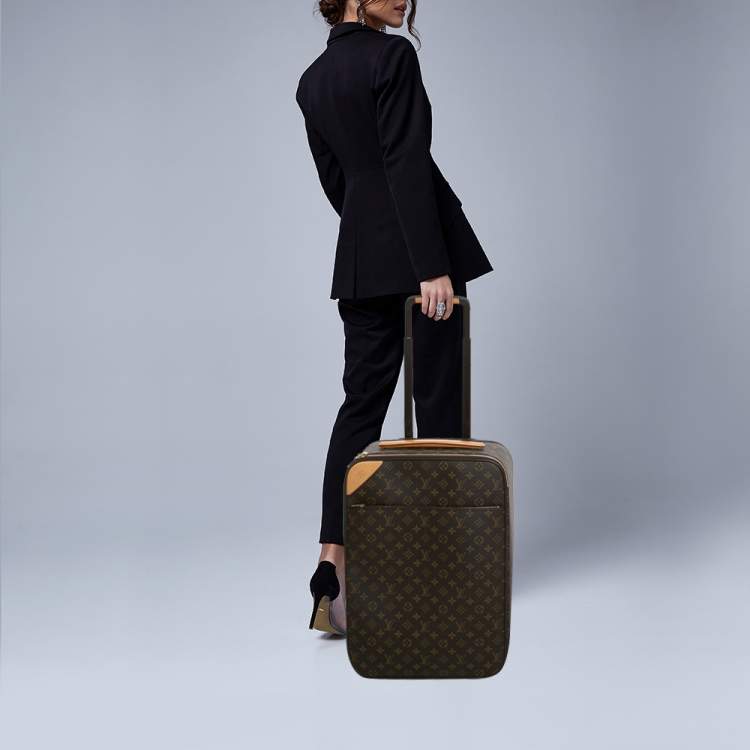Pre Owned Louis Vuitton Monogram Canvas Pegase Legere 55 Luggage