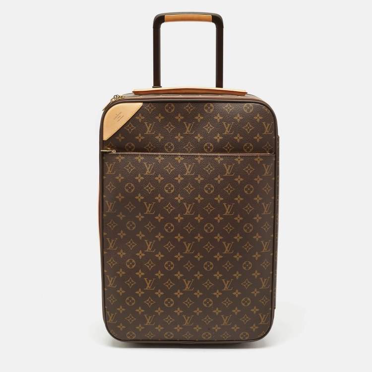 Pre Owned Louis Vuitton Monogram Canvas Pegase Legere 55 Luggage