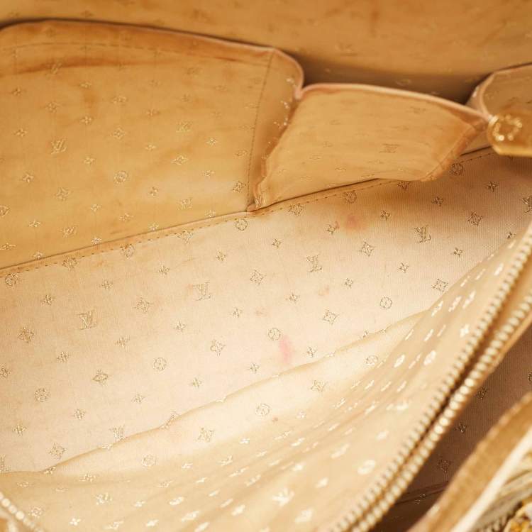 Pre Owned Louis Vuitton Gold Suhali Leather Le Fabuleux Bag