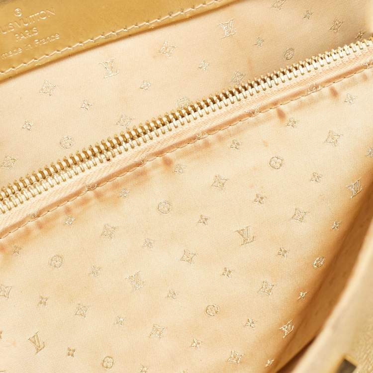Pre Owned Louis Vuitton Gold Suhali Leather Le Fabuleux Bag