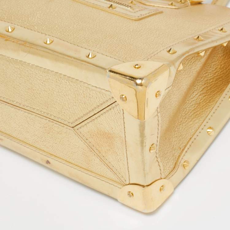 Pre Owned Louis Vuitton Gold Suhali Leather Le Fabuleux Bag