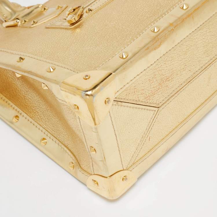 Pre Owned Louis Vuitton Gold Suhali Leather Le Fabuleux Bag