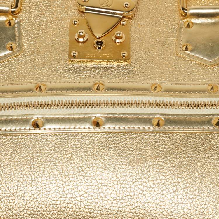 Pre Owned Louis Vuitton Gold Suhali Leather Le Fabuleux Bag