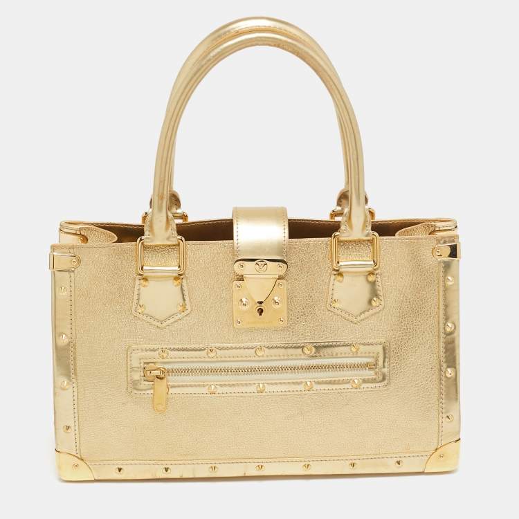 Pre Owned Louis Vuitton Gold Suhali Leather Le Fabuleux Bag
