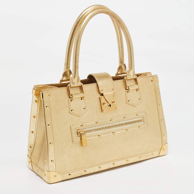 Pre Owned Louis Vuitton Gold Suhali Leather Le Fabuleux Bag