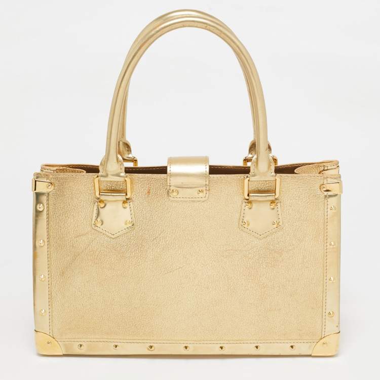 Pre Owned Louis Vuitton Gold Suhali Leather Le Fabuleux Bag