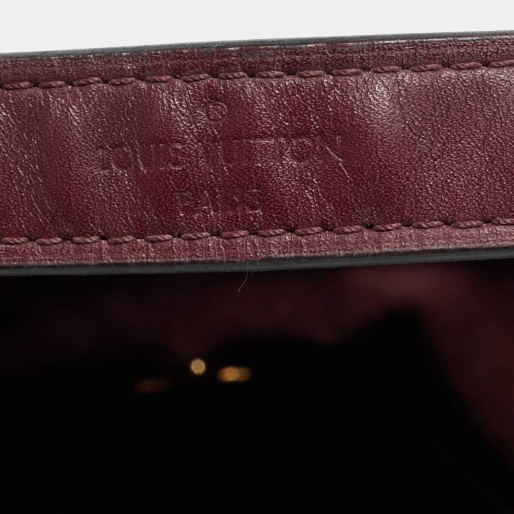 Pre Owned Louis Vuitton Bordeaux Monogram Canvas Flower Hobo Bag